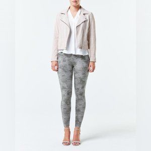 SPANX green camo jeanish ankle legging